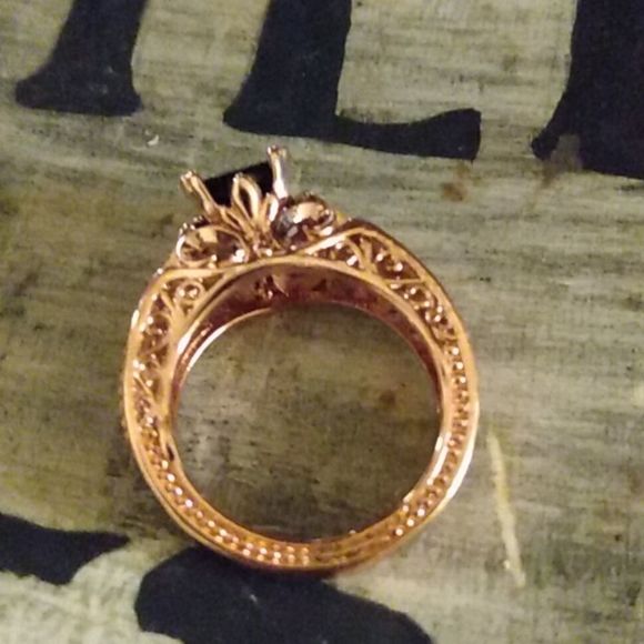Double fair 18k rose gold ring - Picture 8 of 10